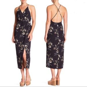 NWT Dress Forum Floral Printed Surplice Maxi Dress